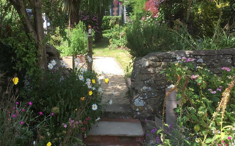 This is the garden at Grist Mill, Dunster