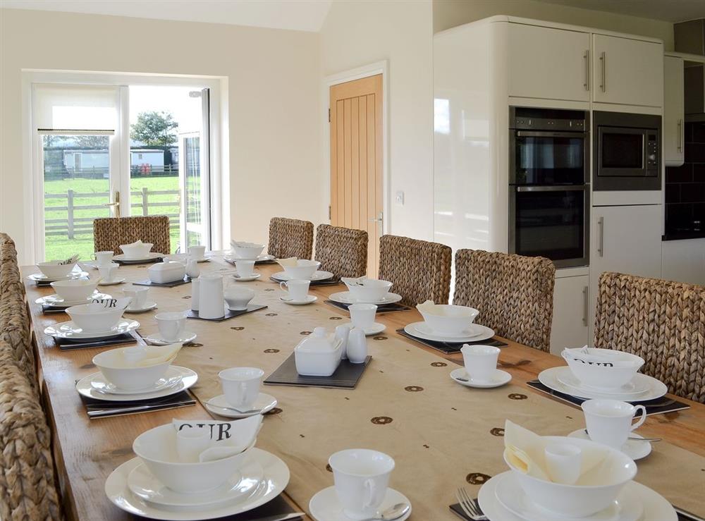 Kitchen/diner at Groes Faen-Bach Farmhouse in Holywell, Clwyd