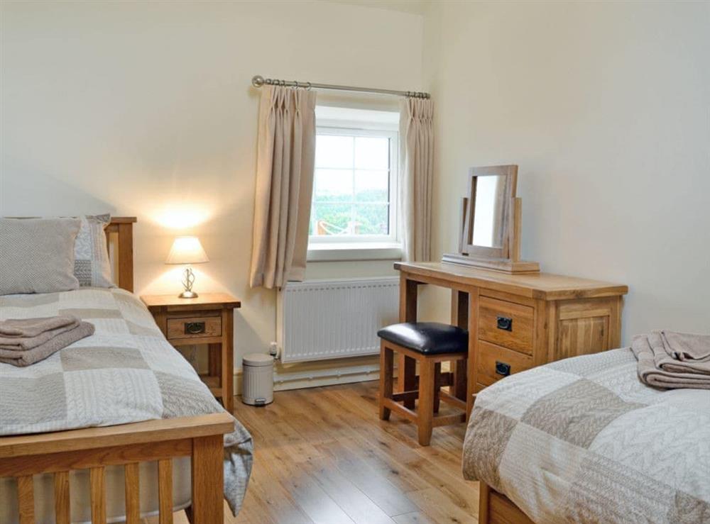 Twin bedroom at Awel Y Mynydd, 
