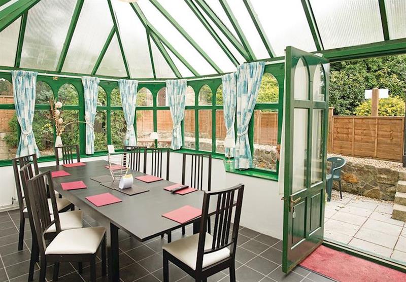 Conservatory in the Grondre Cottage at Grondre Holiday Park in Clunderwen, Nr Narberth
