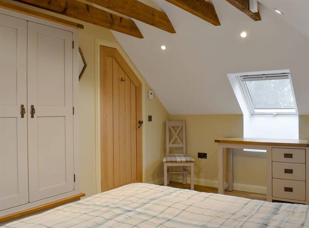 Comfortable double bedroom (photo 2) at Grooms Bothy in Nenthorn, near Kelso, Roxburghshire