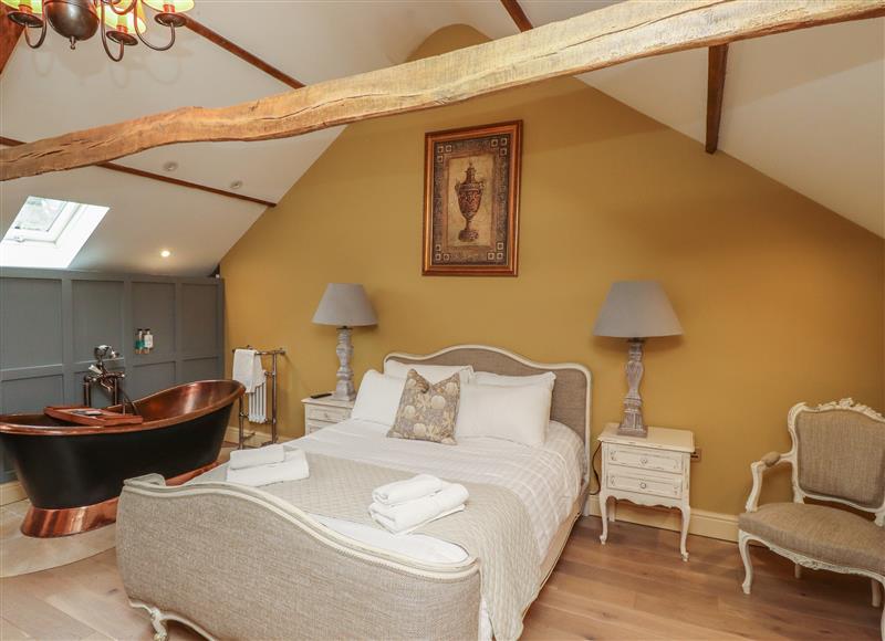 One of the 3 bedrooms at Grooms Cottage, Belsay near Morpeth