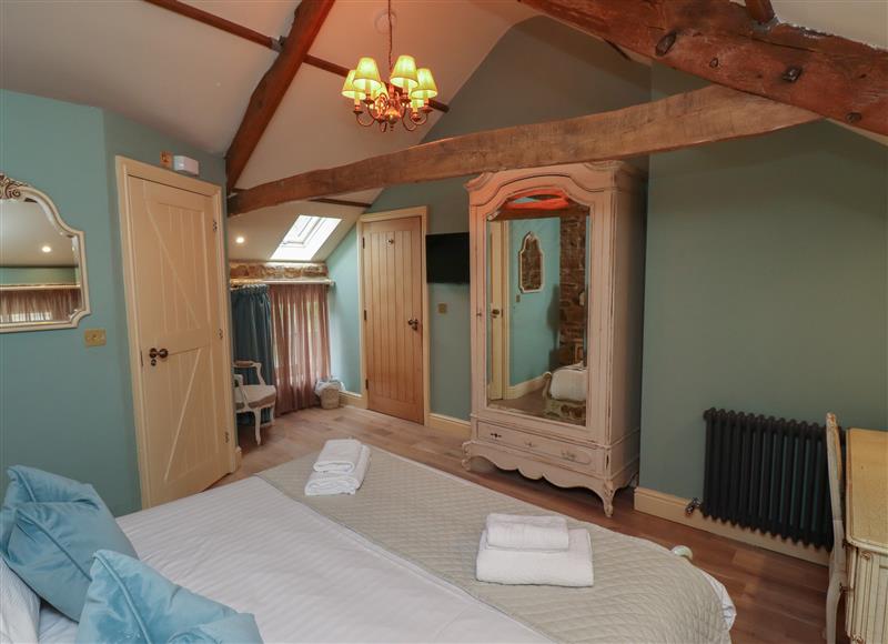 This is a bedroom at Grooms Cottage, Belsay near Morpeth