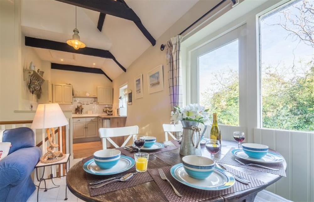 First floor: Dining area and Kitchen at Grooms Cottage (Brancaster), Brancaster near Kings Lynn