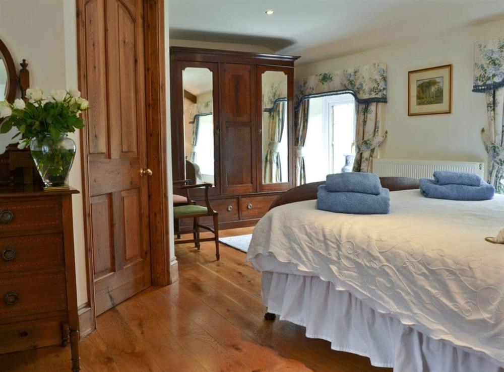 Double bedroom at Groom’s Cottage in Webbery, Nr Bideford, North Devon., Great Britain