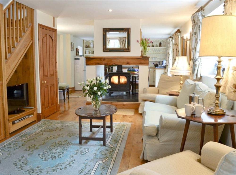 Living room at Groom’s Cottage in Webbery, Nr Bideford, North Devon., Great Britain
