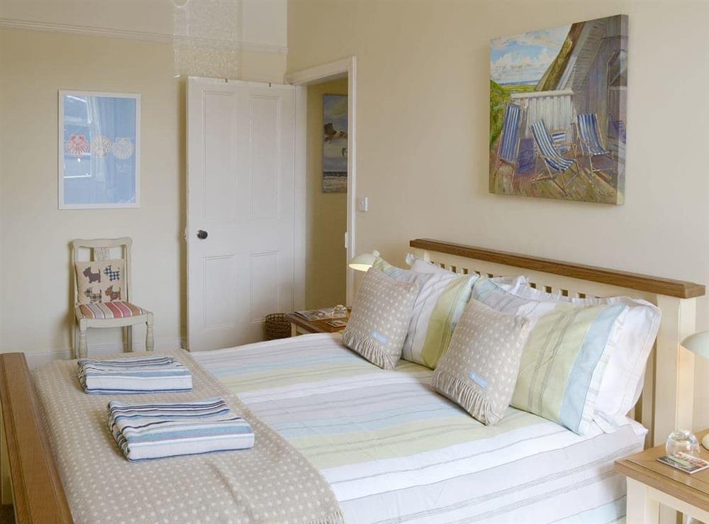 Peaceful double bedroom at Grosvenor Cottage in Alnmouth, Northumberland