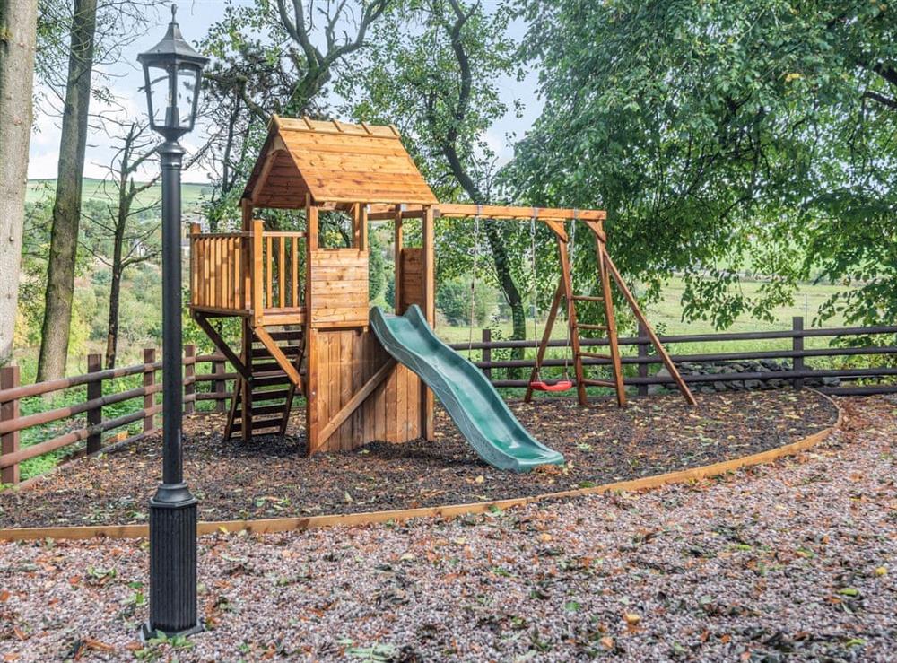Children’s play area at Groudd Hall in Cerrigydrudion, Clwyd