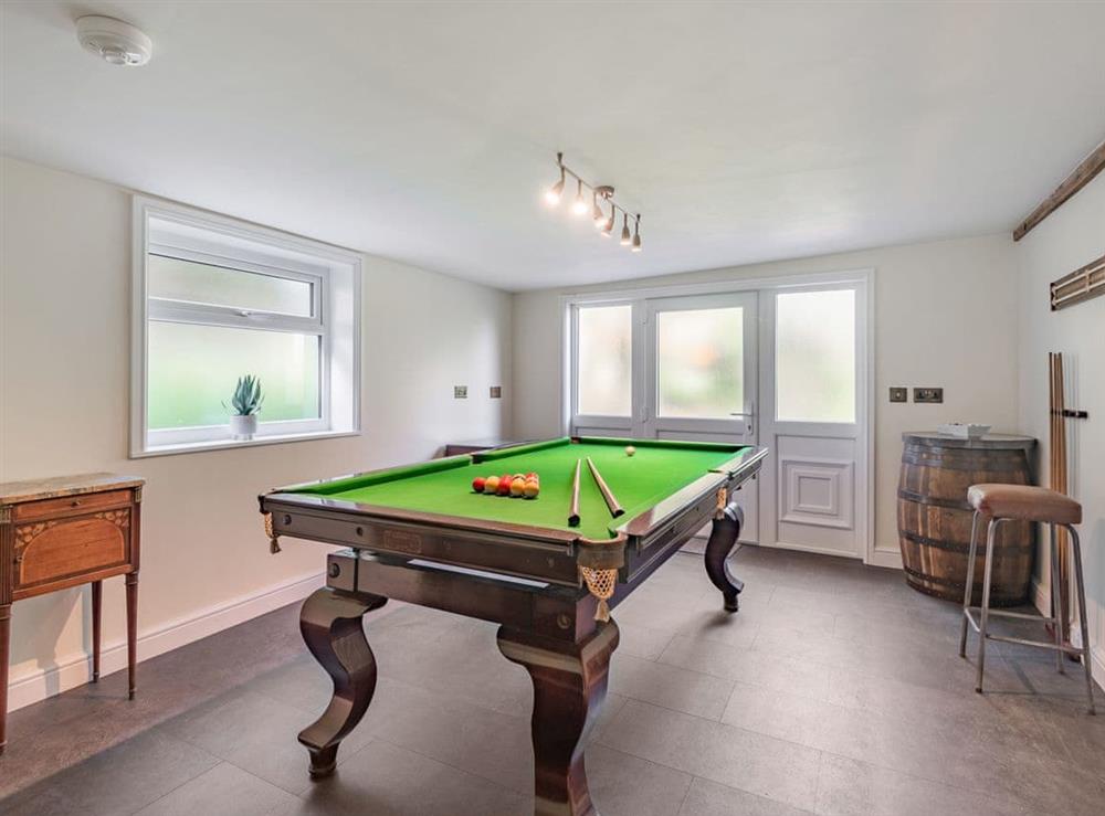 Games room at Groudd Hall in Cerrigydrudion, Clwyd