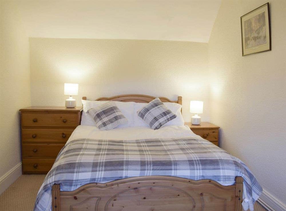 Comfortable double bedroom at Groudd Hall Cottage in Cerrigydrudion, near Betws-y-Coed, Clwyd