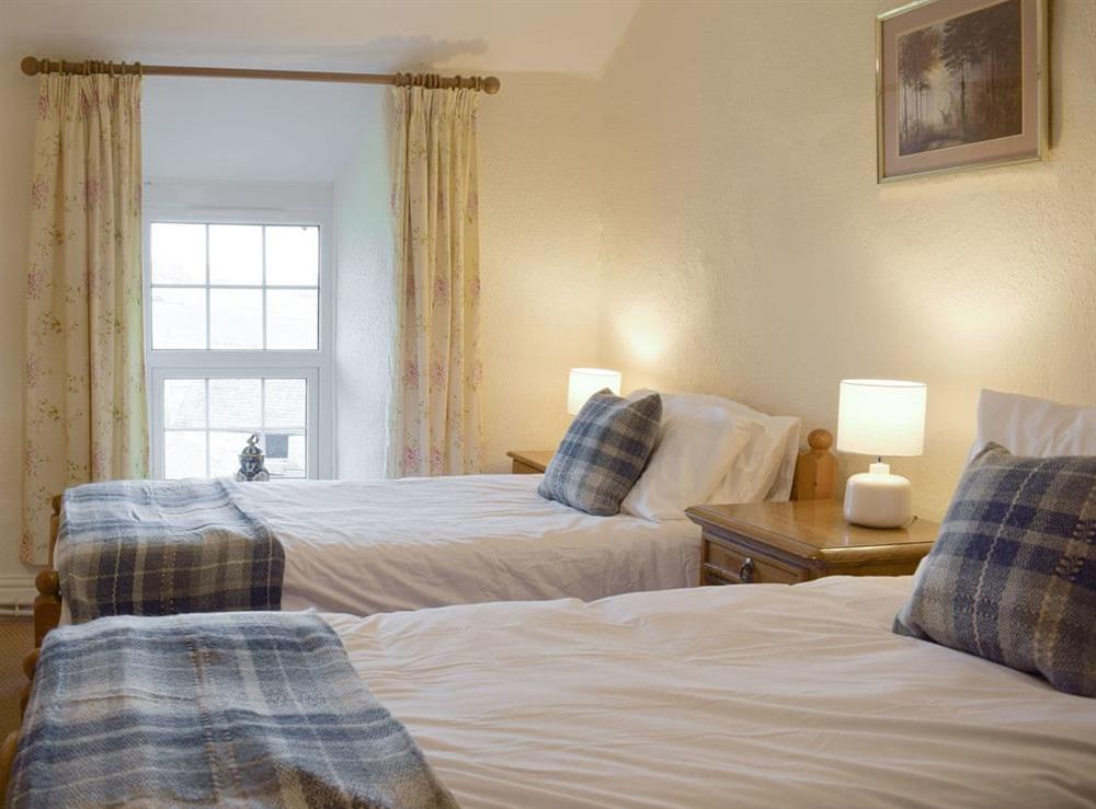 Good-sized twin bedroom at Groudd Hall Cottage in Cerrigydrudion, near Betws-y-Coed, Clwyd