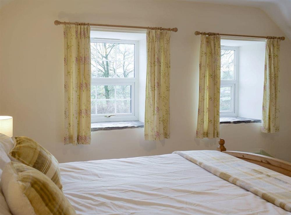 Peaceful master bedroom at Groudd Hall Cottage in Cerrigydrudion, near Betws-y-Coed, Clwyd
