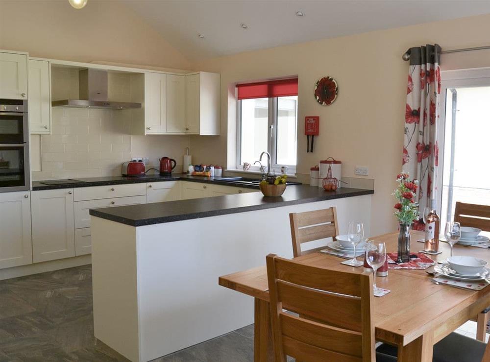 Kitchen & dining area at Grove Bungalow in Dallinghoo, near Woodbridge, Suffolk