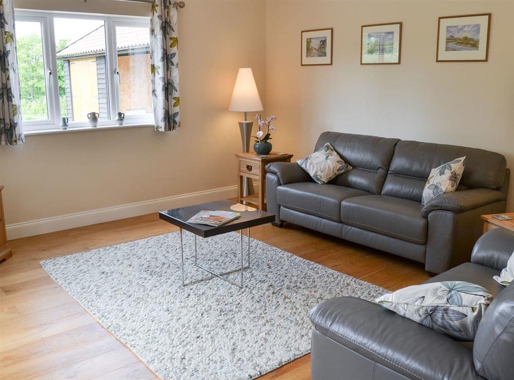 Living room at Grove Bungalow in Dallinghoo, near Woodbridge, Suffolk