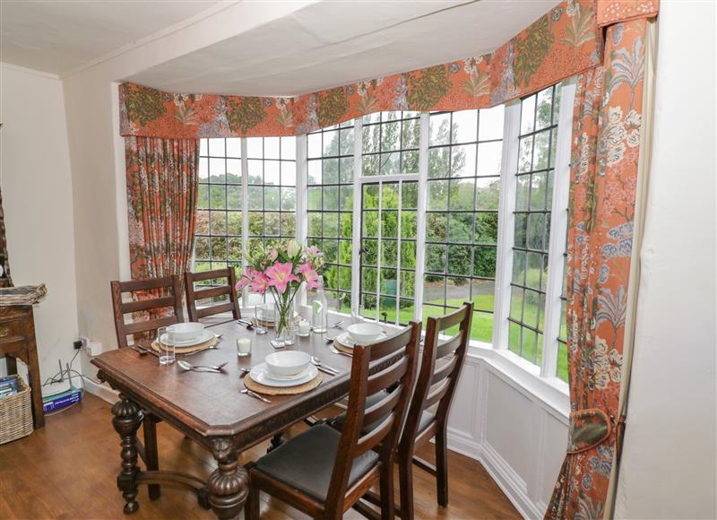 Dining room at Grove Cottage, Ford Bridge near Leominster