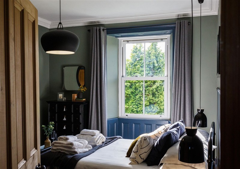 One of the 6 bedrooms at Grove House, Witherslack