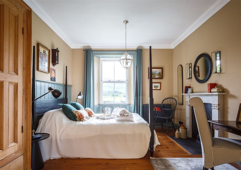One of the bedrooms at Grove House, Witherslack
