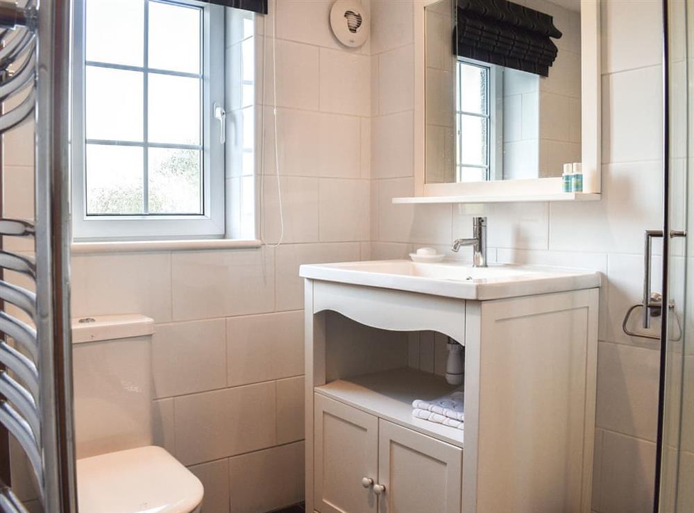 Shower room at Guards Cottage in Ulverston, Cumbria