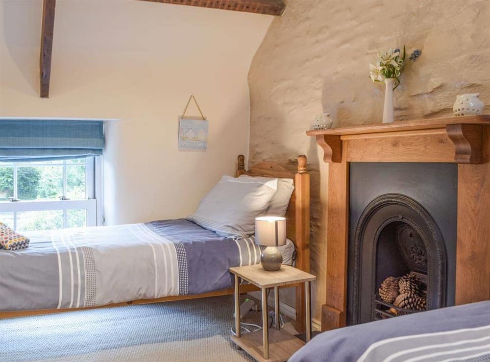 Twin bedroom at Guildford Bridge Cottage in Llangwm, near Haverfordwest, Dyfed