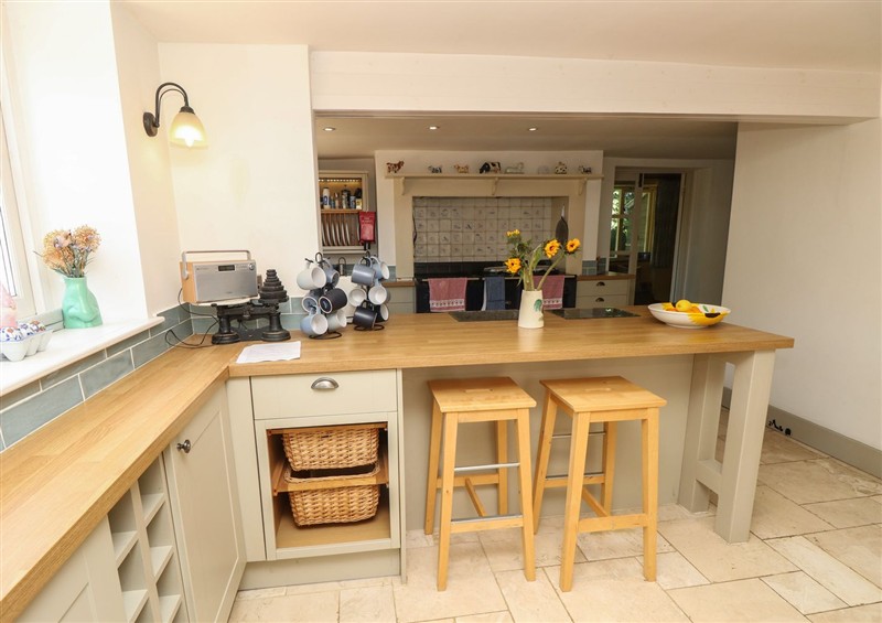 The kitchen at Guildford Farmhouse, Havenstreet near Newport