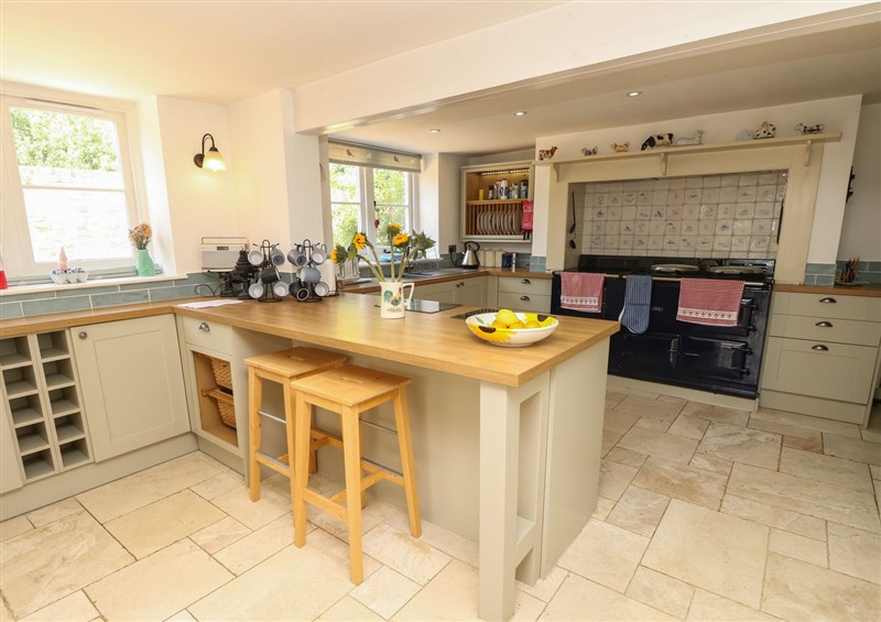 This is the kitchen at Guildford Farmhouse, Havenstreet near Newport
