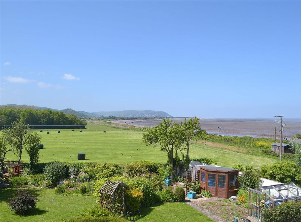 Stunning views over the heritage steam railway and Blue Anchor bay at Guinevere in Blue Anchor, near Minehead, Somerset