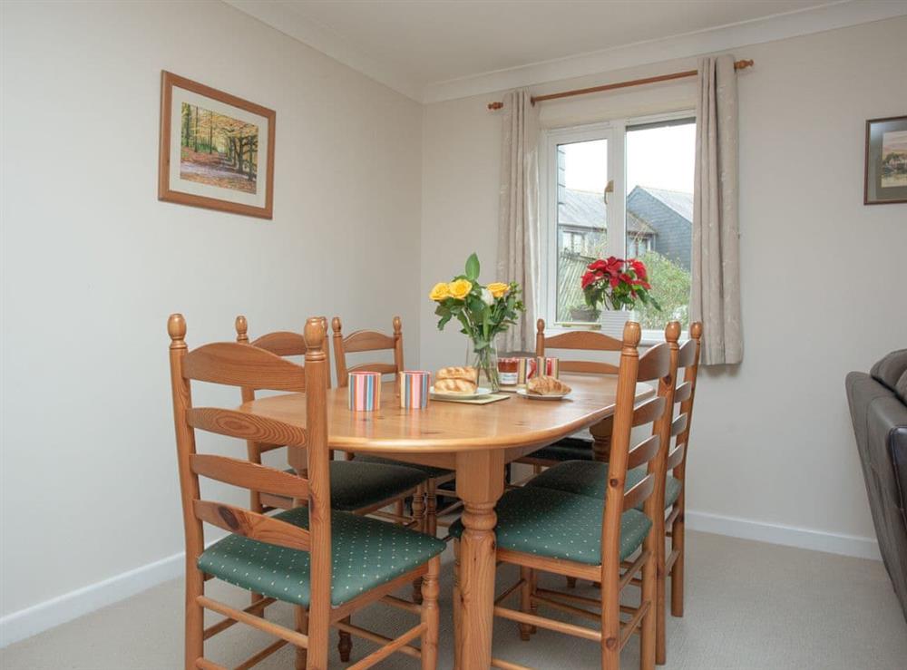 Dining Area at Gull Cottage in Falmouth, Cornwall