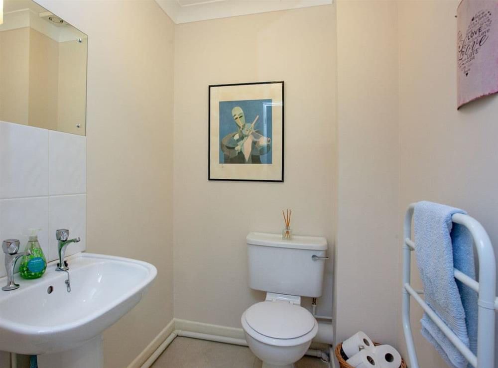Separate toilet at Gull Cottage in Falmouth, Cornwall