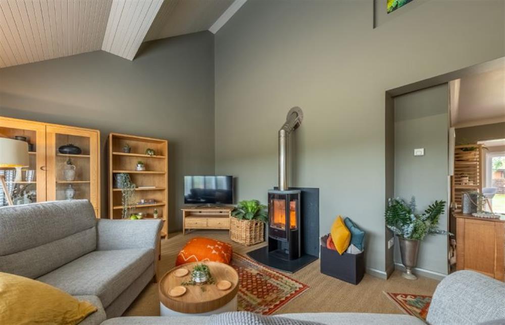 Relax by the cosy wood burning stove