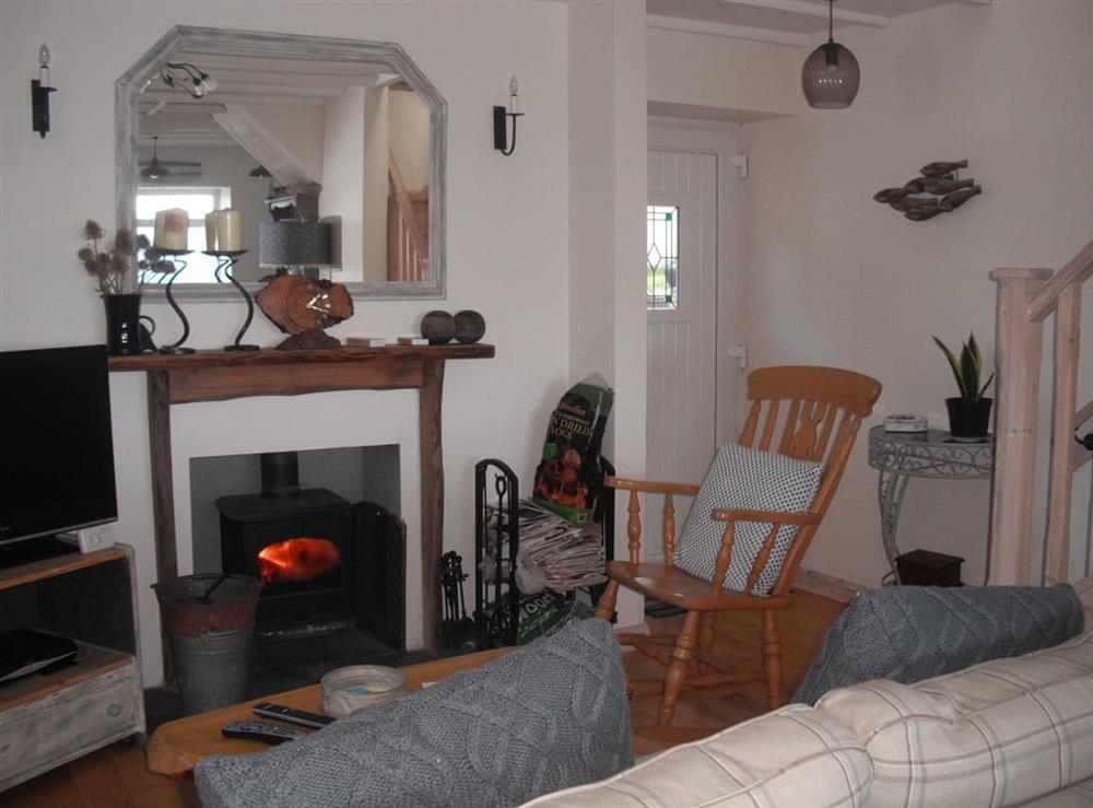 Living room at Gull Cottage in Lendalfoot, Ayrshire
