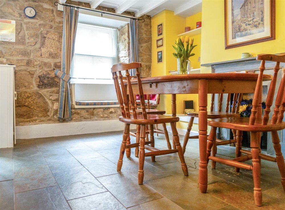 Dining Area at Gull Cottage in Penzance, Cornwall