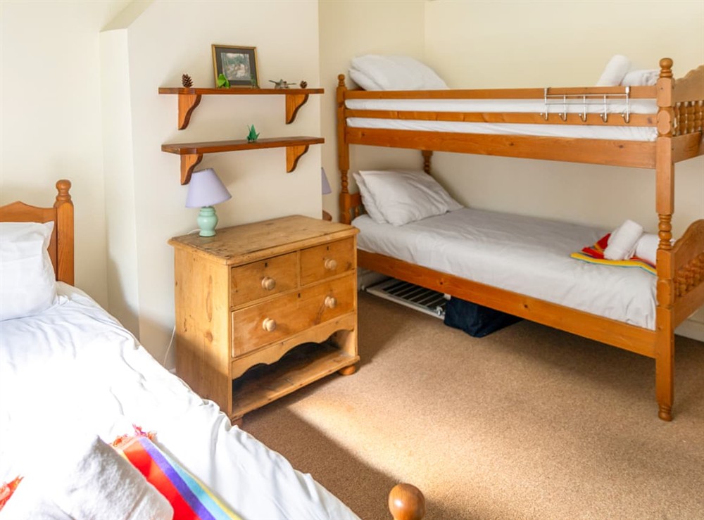 Triple bedroom at Gull Cottage in Penzance, Cornwall
