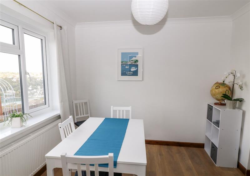 This is the dining room at Gulls View, Looe