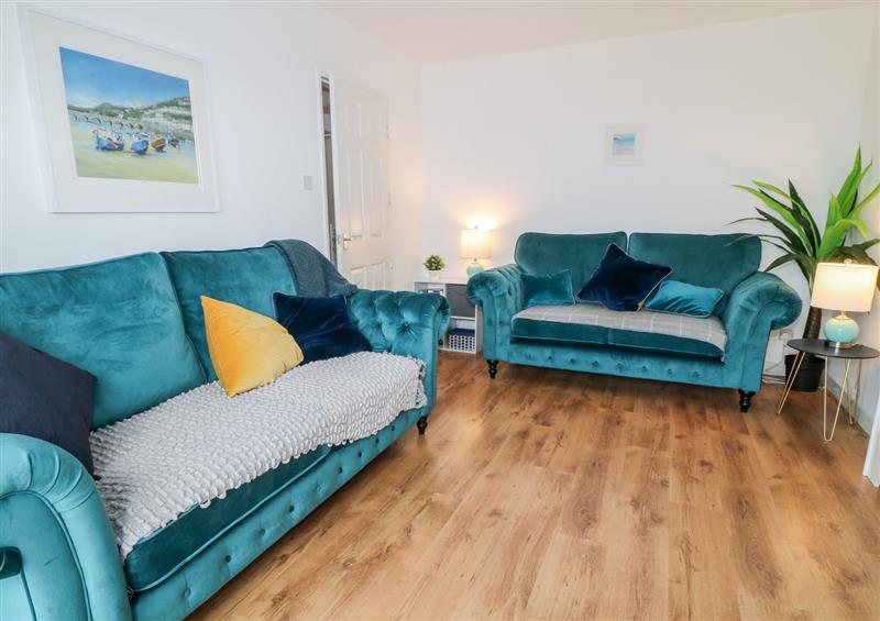 This is the living room at Gulls View, Looe