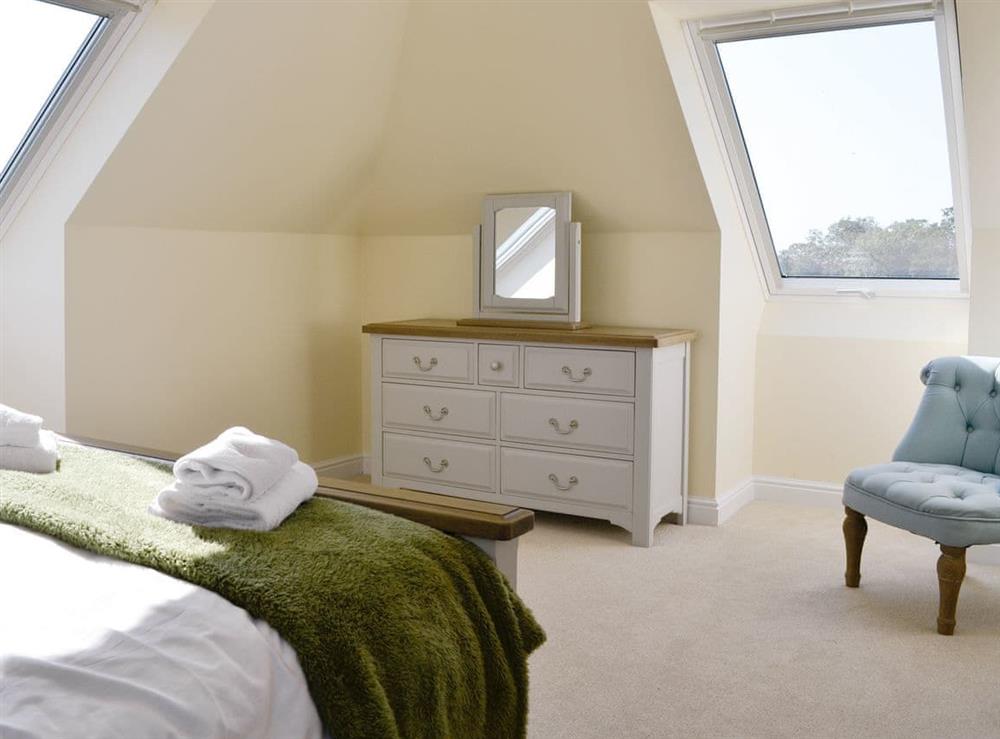 Peaceful double bedroom at Gullsway in Glencaple, near Dumfries, Dumfriesshire