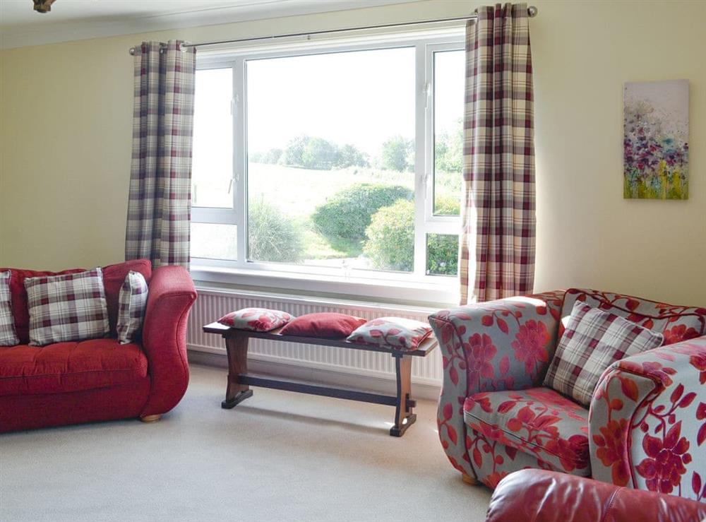 Spacious living room at Gullsway in Glencaple, near Dumfries, Dumfriesshire