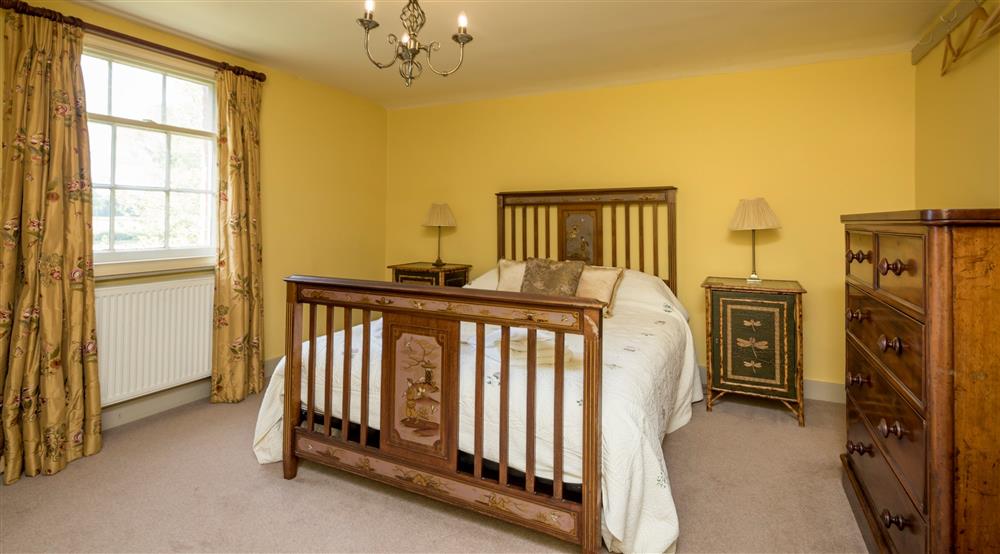 One of the double bedrooms at Gunby Old Rectory in Skegness, Lincolnshire