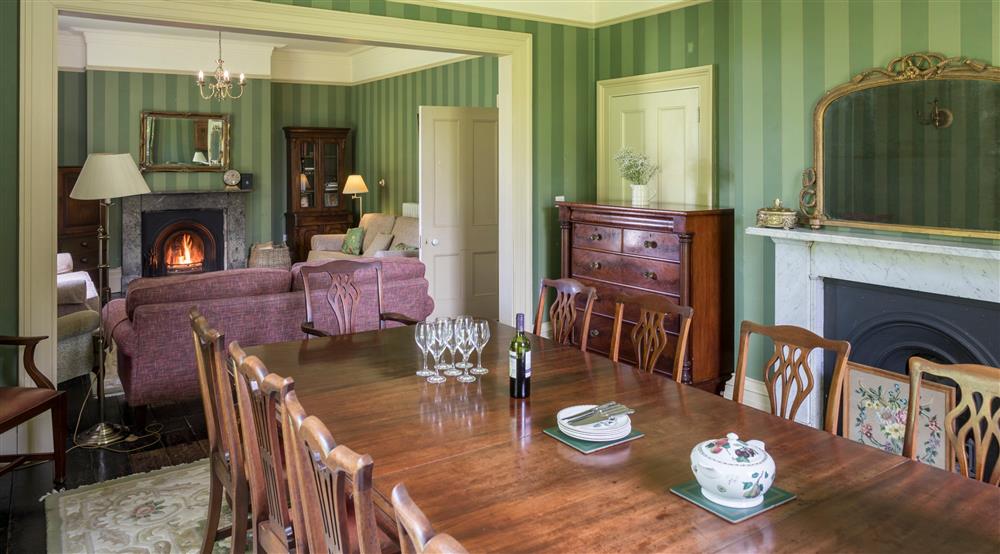 The dining room at Gunby Old Rectory in Skegness, Lincolnshire