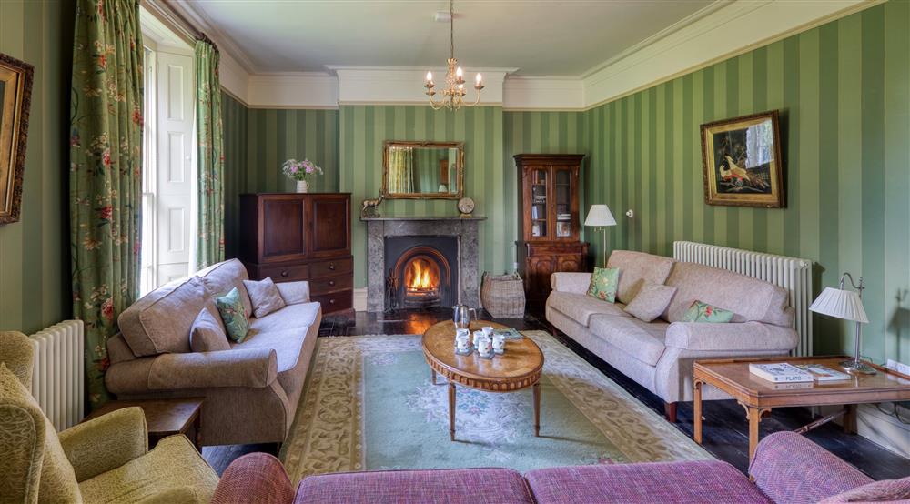 The sitting room at Gunby Old Rectory in Skegness, Lincolnshire