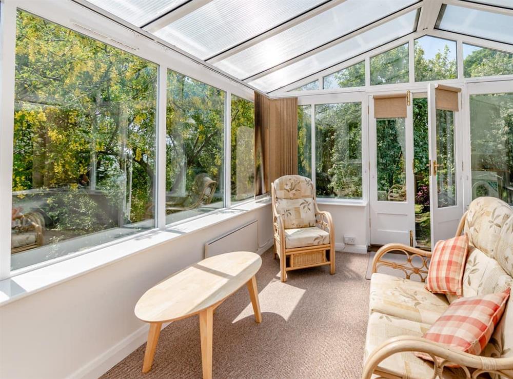 Sun room at Gunpowder House in East Barnby, near Whitby, North Yorkshire
