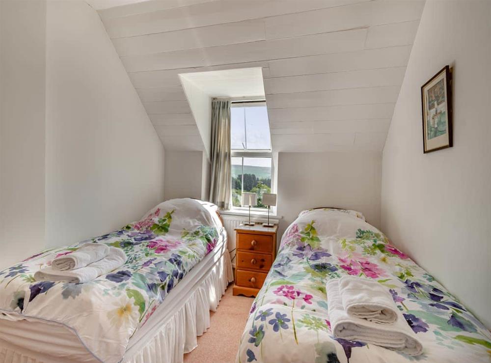 Twin bedroom at Gunpowder House in East Barnby, near Whitby, North Yorkshire