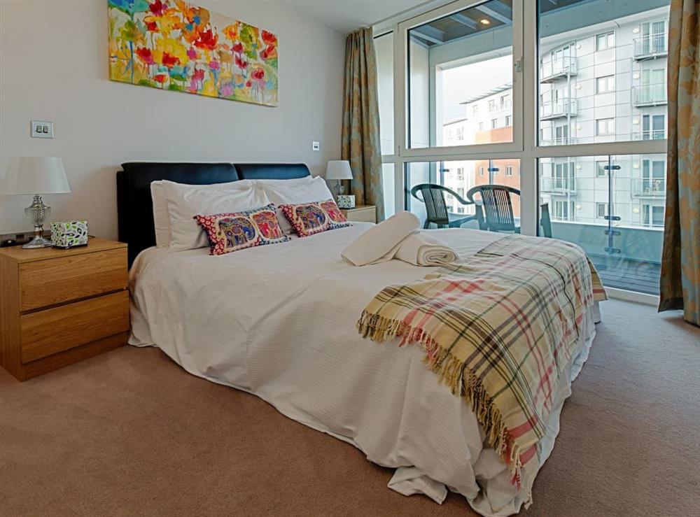 Comfortable double bedroom at No.1 The One Bedroom Balcony View A, 