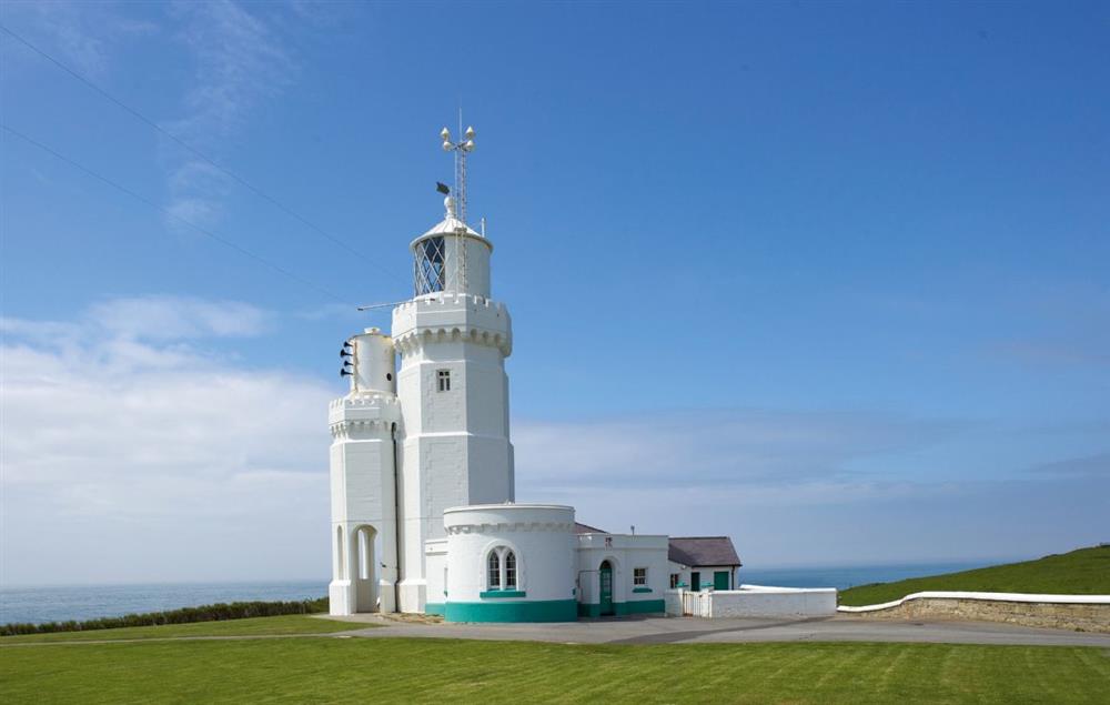 St Catherine’s Lighthouse on the Isle of Wight at Gurnard Cottage, St Catherines Lighthouse