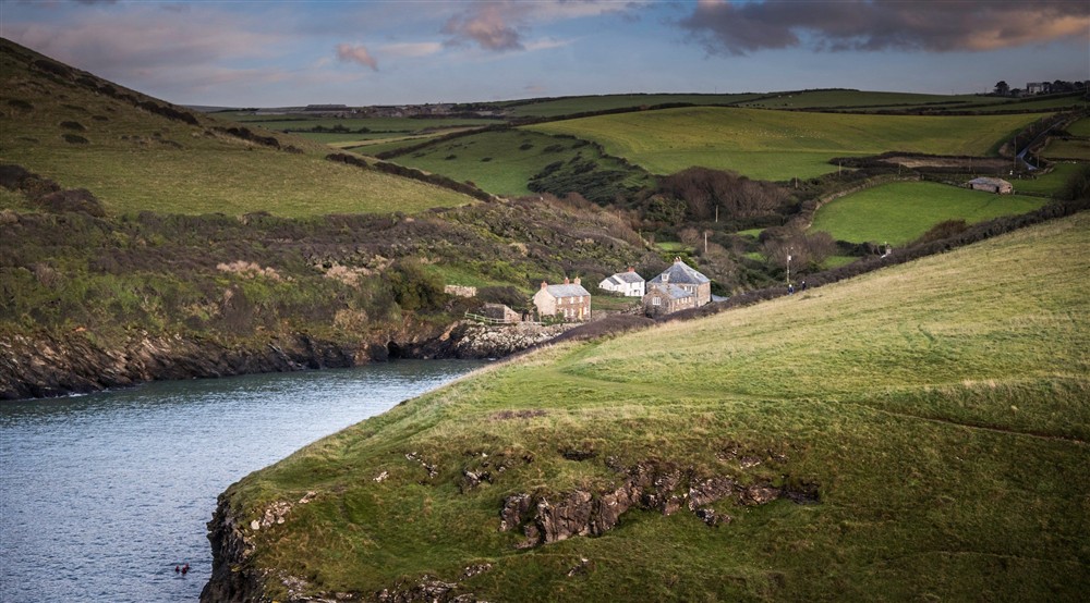 A view towards Port Quin and the area surrounding Guys Cottage, Cornwall at Guy's Cottage in Port Quin, Cornwall