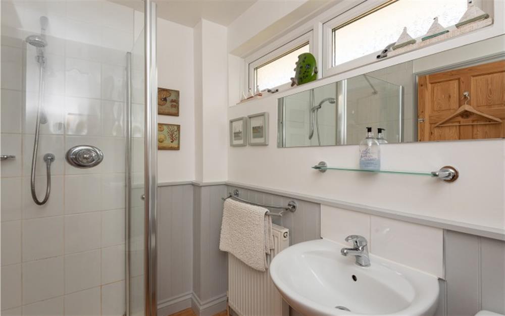 Shower room  at Guyscliff in Salcombe