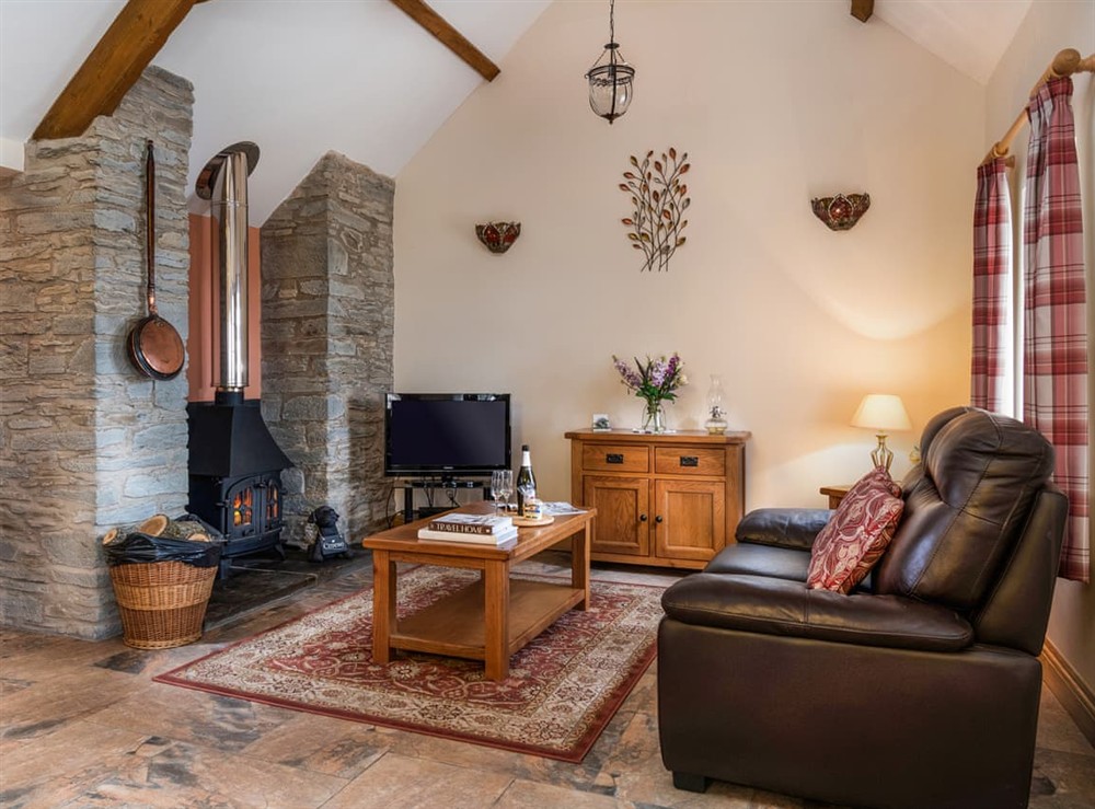 Living area at Gwaun Cottage in Ponthirwaun, Dyfed