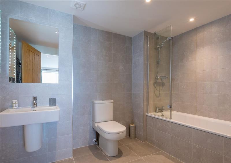 This is the bathroom at Gwel An Godrevy, Carbis Bay