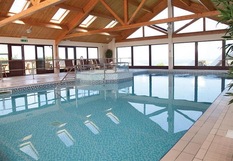 Indoor heated pool at Gwel an Mor in Tregea Hill, Portreath
