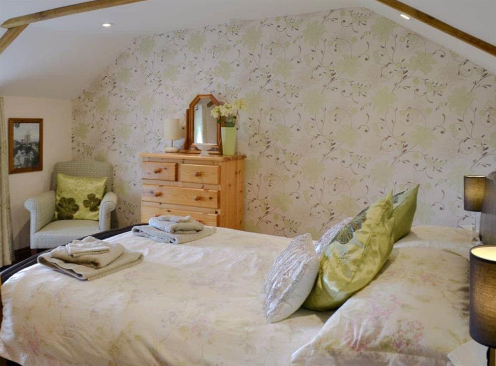 Double bedroom at Gwel-An-Porth in Charlestown, St Austell, Cornwall., Great Britain