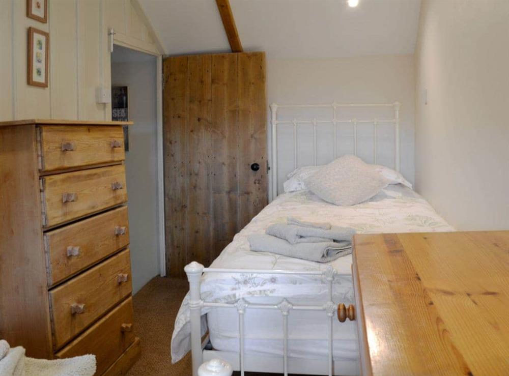 Twin bedroom at Gwel-An-Porth in Charlestown, St Austell, Cornwall., Great Britain